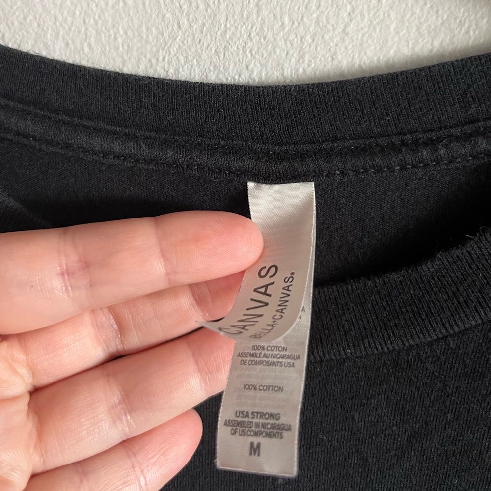 Alien Graphic Tee Black Minimalist Circle Logo Streetwear Unisex M - Picture 2 of 6